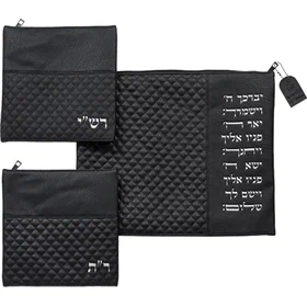 סט כיסויים טלית רש"י + ר"ת
