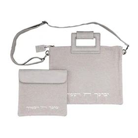 סט כיסויים "יברכך" פשתן