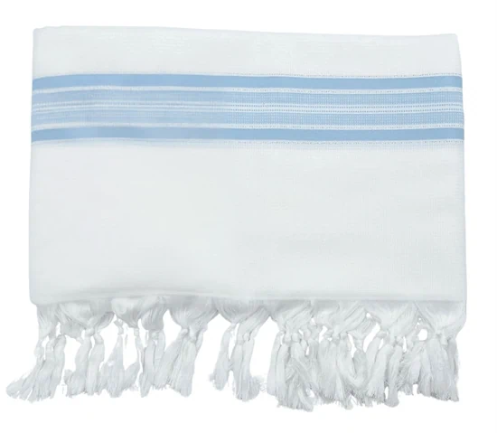 טלית חתנים מפוארת בד משובץ