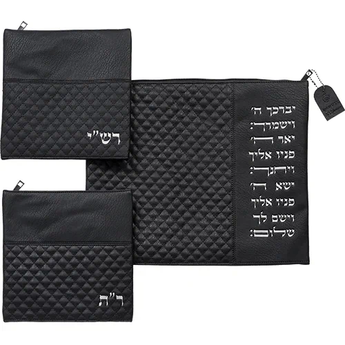 סט כיסויים טלית רש"י + ר"ת