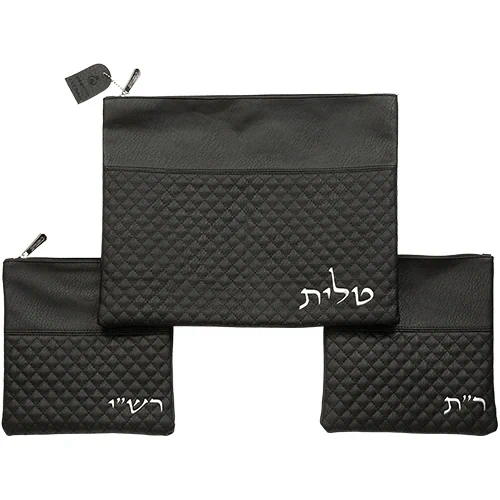 סט כיסויים טלית רש"י + ר"ת