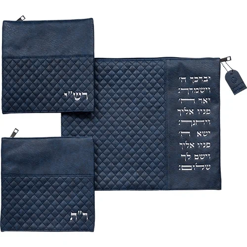 סט כיסויים לטלית תפילין רש"י + ר"ת